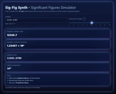 Significant Figure Simulator