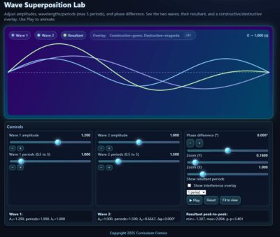 Superposition of Two Transverse Waves.