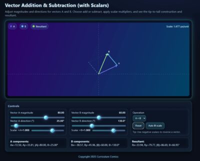 Vector Addition and Subtraction.
